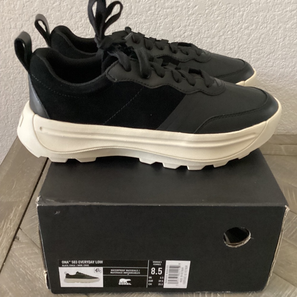 SOREL Women's Ona 503 Everyday Low-Top Lace-Up Platform Sneakers, size 8.5